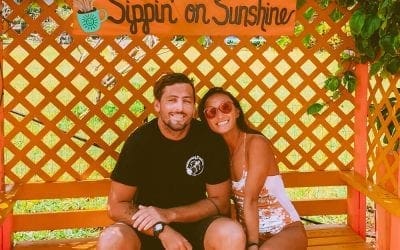 Ragz and I at Sunrise Shack, North Shore, Hawaii