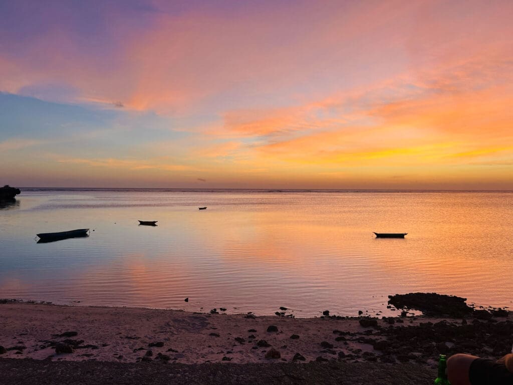 Cotton candy skies in Rote Island, Indonesia during sunset