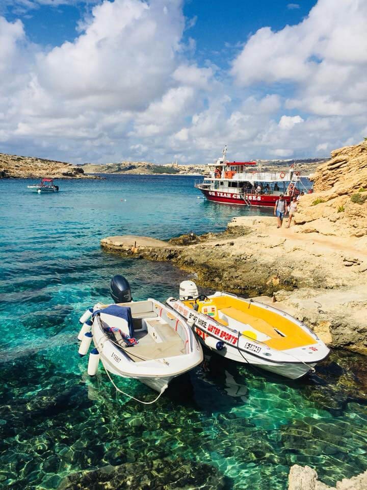 Comino Malta Blue Lagoon boats