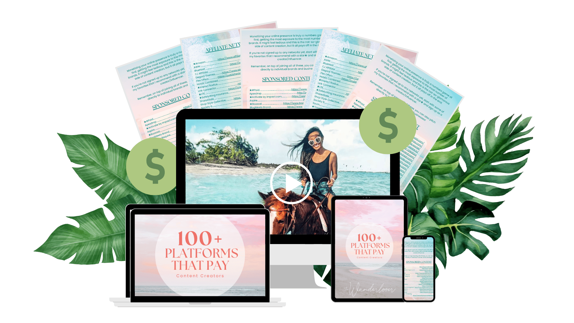 Travel Influencer Handbook Mockup